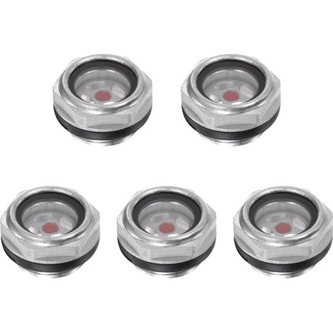 Air Compresseur Huile Niveau Jauge 1/2" Mâle 5Pcs (1/5)