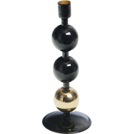 Amadeus - Chandelier Maho noir 25 cm en métal