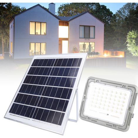 Solar-Außenstrahler D200 200W 240 LED mit Fernbedienung, wasserdicht, 8000mAh Akku, Schutzart IP66, ideal für Wände, Veranden, Gartenhäuser und Scheunen. (1/5)