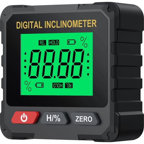 Inclinomètre Numérique Rechargeable 4 90°avec Écran LCD-Noir (1/5)