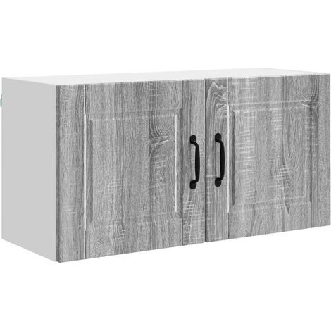 Maison Exclusive - Meuble mural PORTO Gris Sonoma 80 x 31 x 40 cm