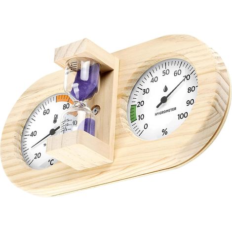 Accessoire de Sauna thermomètre hygromètre hygrometre Interieur (1/5)
