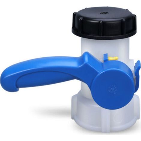 Robinet de cuve de récupération d'eau 1000l Résistant Aux Acides Et Aux Alcalis Boîte Carrée Soupape De Décharge Nouvelle Vanne En Plastique Ibc Ton Baril Commutateur Accessoires Dn40 Vanne Pa (1/4)