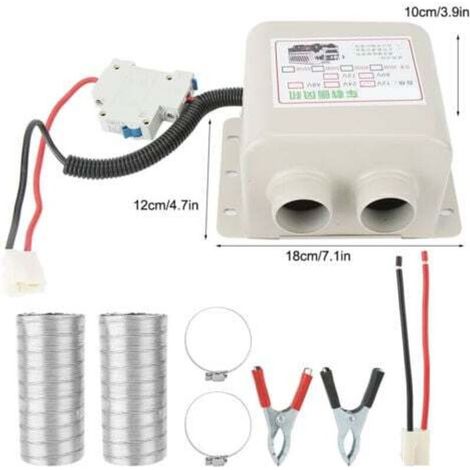 600-W-Elektroheizung mit 2 Öffnungen, Winterheizung, Scheibenenteiser, Entfeuchter für Haus und Auto, 12 V