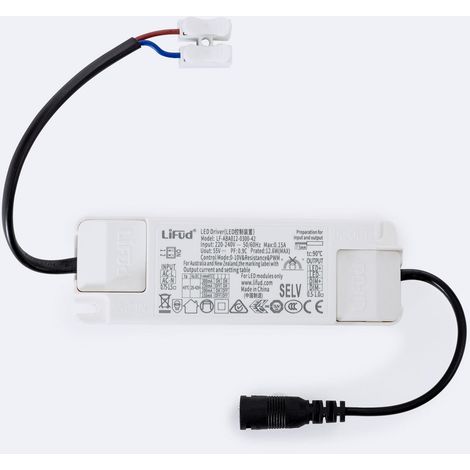 Driver LIFUD Dimmable 0-10V 220-240V No Flicker Sortie 25-42V 150-300mA 3.75-12W LF-ABA012-0300-42 12 W (1/2)