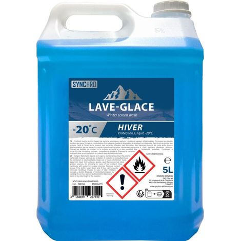 Líquido limpiaparabrisas de verano/invierno -20 grados sin metanol 5 l
