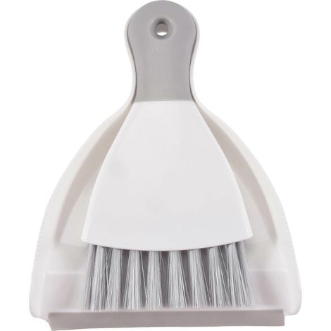 Ensemble balai et pelle à poussière miniatures, mini pelle à poussière portative avec brosse de nettoyage pour la maison, le bureau, le canapé, le clavier et le balayage. (1/5)