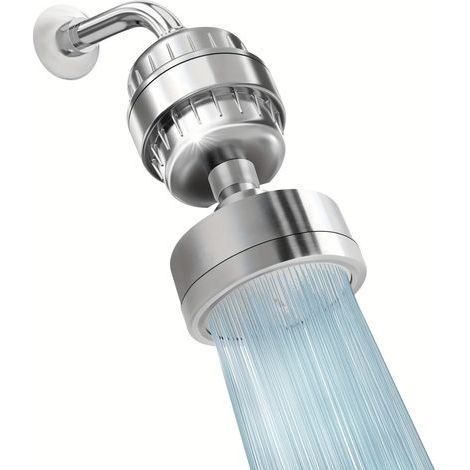 Cabezal de Ducha con Filtro de 20 Etapas en Acero Inoxidable – Efecto Spa y Función Masaje (1/5)