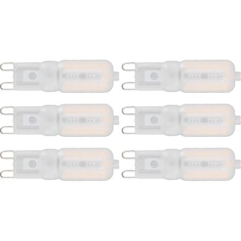 Ampoule G9 LED Dimmable 5W, 22 LEDs - Économie d'Énergie, Lumière Chaude, Protection des Yeux - Pour Plafonnier et Lampe de Bureau - Lot de 6, 220V (1/5)