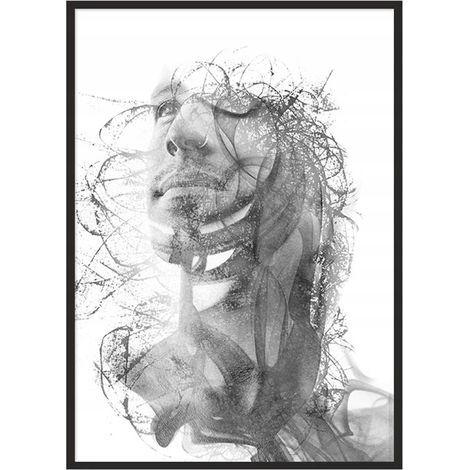Póster con marco 53x73 cm Hombre P738 (1/4)