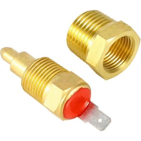 1. Thermostatischer Wassertemperaturschalter für Motorradkühlerlüfter, Temperatursensor 175-185°F, Motorradkühlungsteil.
