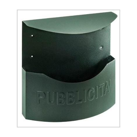 ALUBOX - CESTINI Porta PUBBLICITA' CITYNERO-BIG TETTO 38X10X35H