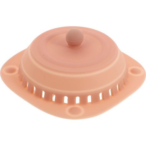 Couvre- Lavabo D' évier de Lavabo Couvercle de Vidange Couvercle de Vidange Désodorant Silicone Couverture pour Salle de Bain Baignoire Cuisine Rose (1/5)