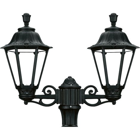 Luminaria para poste 2 brazos INDURA MEDIUM 6 IP55 E27 2x42W 560mm Negro