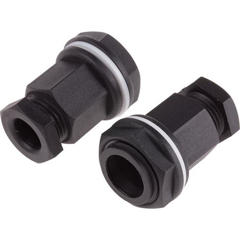 Presse-étoupe M20 en Plastique pour câble de 7mm à 10.5mm, avec contre-écrous, IP55 ( Prix pour Paquet de 100 )