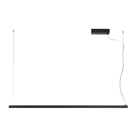 Suspension Led 45W Série 8460 En Métal Noir Mat, Cct Dimmerable 2700K-4000K, Hauteur Réglable Avec Rosace Décentrée - Perenz Luminaire Design (1/2)