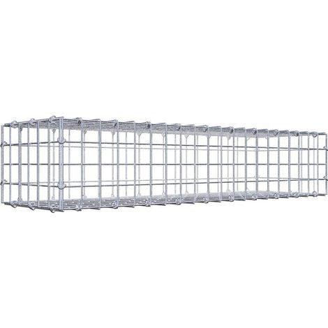 Gabiondeco - Gabion 100 cm x 20 cm x 30 cm (L x H x P). mailles 5 x 5 cm. Fermeture par anneaux en c - Made in Germany (1/5)