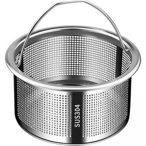 Set di 3 filtri per lavello riutilizzabili e universali in acciaio inox, ideali per cucina, ristorante, casa o camper. (1/5)