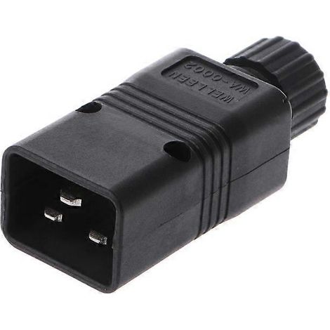 Connecteur mâle IEC 320 C20 pour alimentation secteur d'ordinateur 16 A 250 V (1/5)