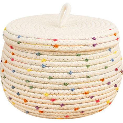 Panier de Rangement mit Couvercle Ligne Coton Nordic - Plateau Style Scandinave (1/5)