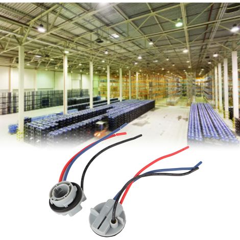 1157-1 Faisceau de câblage pour douille de lampe LED femelle à double contact BAY15D, fil de cuivre (1/5)