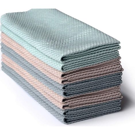 Confezione da 12 panni multifunzionali in microfibra per la pulizia di bagno, casa, cucina, ufficio, auto, moto, multicolore, 40 x 30 cm (1/5)