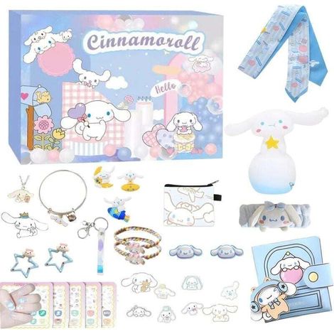 Calendrier de l'Avent de Noël 2025, calendrier de compte à rebours Kuromi de 24 jours, 24 jours de surprises, cadeaux de Noël pour garçons et filles, ensemble de cadeaux de fête de Noël