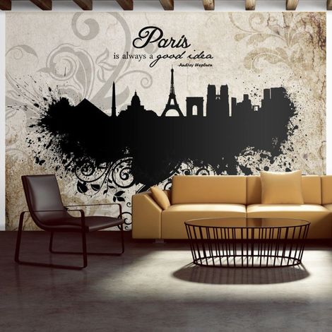 Papier Peint "Paris is Always a Good Idea Vintage" 140 x 200 cm (1/2)