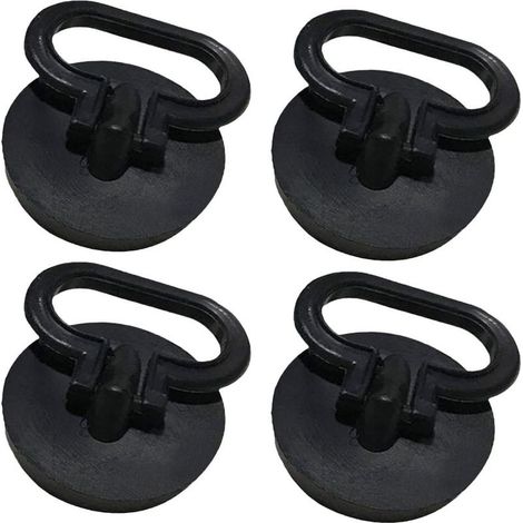 4Bouchons (Noir) de Lavabo 50 mm avec Protection Anti odeurs Bouchons pour évier avec Crochet pour évier et Lavabo dans Les Cuisines (1/5)