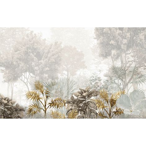 Papier peint panoramique - Forêt Tropicale - 130 cm x 81 cm (1/2)