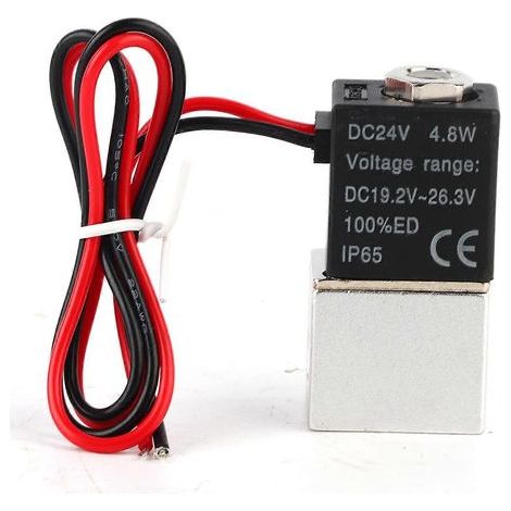 Électrovanne 24 V CC à réponse rapide, 2 positions, 2 voies, air, eau, huile, G1/8 YEMAA (1/4)
