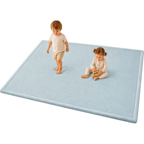 Tappeto Memory GINGER HOME LOLLA per Bambini, 150×200 cm, Spessore 3,5 cm, Blu (1/5)