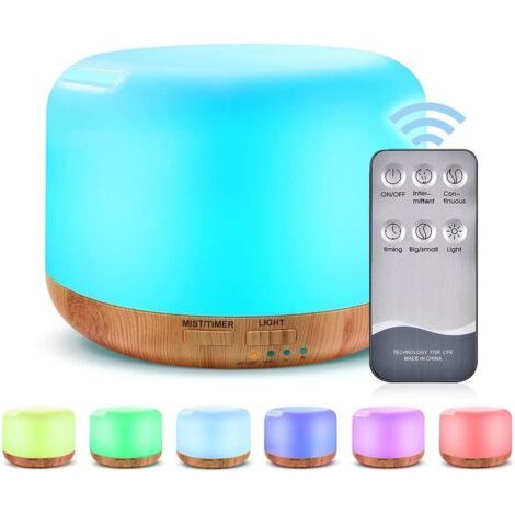 Humidificateur d'aromathérapie Premium 1000 ML XL diffuseur d'huiles essentielles avec minuterie à Distance pour Les Grandes salles Home 18 Heures d'opération Grande Surface de Couverture (1/5)