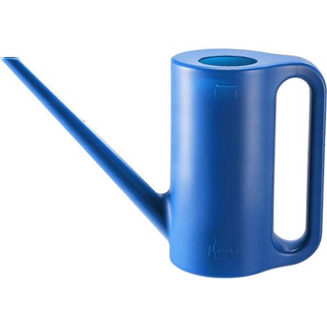 Arrosoir 1,2 L/1,5 L grande capacité, incassable, en plastique, pour plantes et autres besoins - Bleu (1/5)
