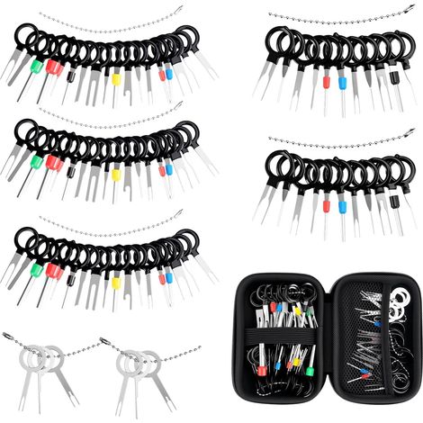 Kit d'outils de déverrouillage de 82 pièces, Ensemble d'outils de déverrouillage pour connecteurs de véhicules, Ensemble d'extraction de terminal pour la réparation du faisceau de câbles et (1/5)
