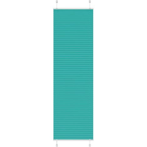Plissee Petrolgrün 65x200 cm Stoffbreite 64,4 cm Polyester