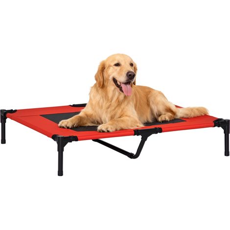 Lit, en tissu, rouge, 91,5 x 76,2 x 18 cm, pour maison et usage quotidien, couchage confortable, chambre enfant maison