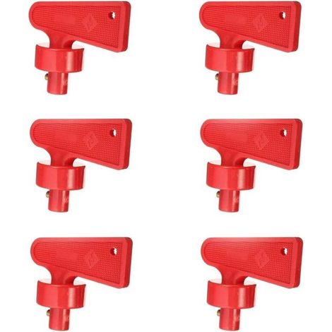 SABIR Isolateur Interrupteur De Batterie, Clé Coupe-Batterie Rouge 12v/24v, Commutateur Universel Pour Voiture (2) (1/4)
