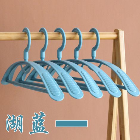 Cintre à vêtements - Sans marque - Modèle standard - Épaules larges, plastique robuste, lot de 5 pièces (1/2)