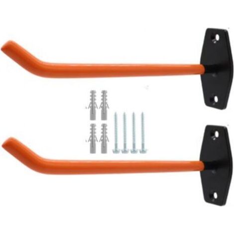 Set of 2 Ink Tire Holders for Wall Mounted Storage Rack, 26 cm Large Garage Hooks for Organizing Garages, Tires, Wheels, Ladder
