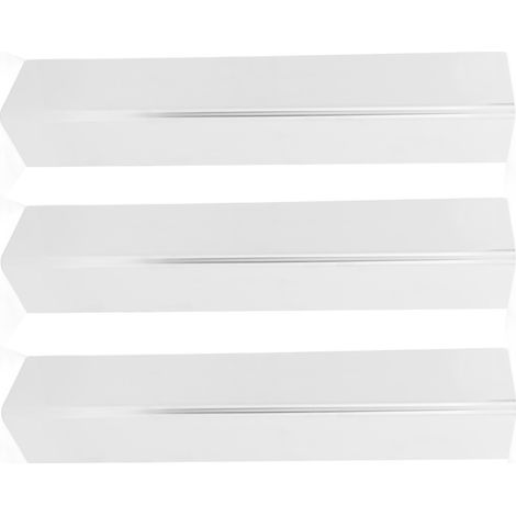 Couvercle de brûleur en acier inoxydable avec déflecteur de chaleur, plaque de répartition de la chaleur pour barbecue à gaz Weber 2241298, 2241398, 22141141, 2271001 et 2271398 (lot de 3) (1/5)