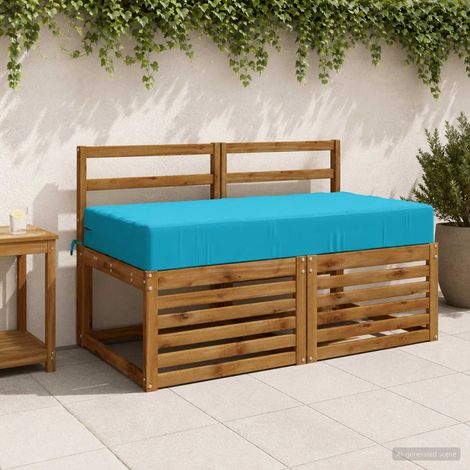 vidaXL Almohada para el asiento SOEST 100% Poliéster Tuquesa (1/5)