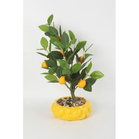 TrendLine Kunstpflanze Zitronenbaum Ø 20 x 47 cm mehrfarbig KÃ¼nstliche Pflanze
