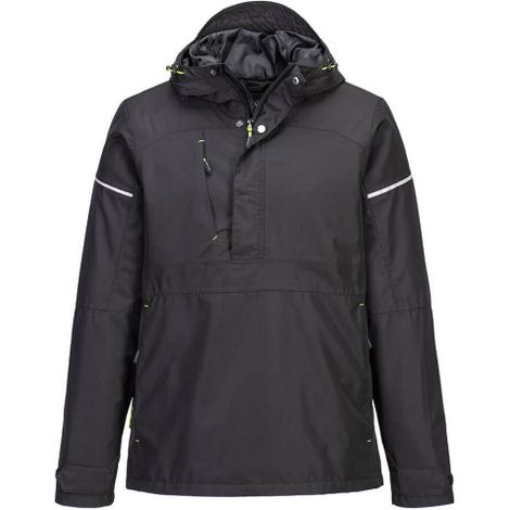 Chaqueta impermeable de costuras encintadas PW3 Overhead Rain M Negro