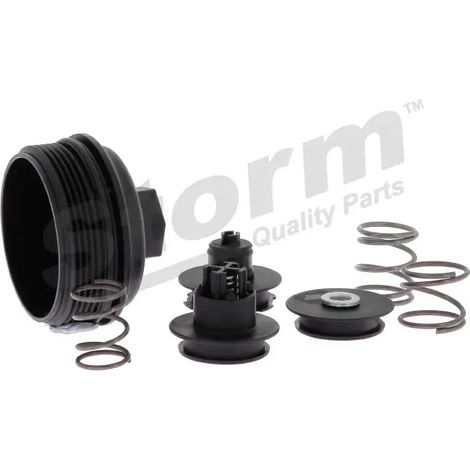 Couvercle, boîtier du filtre d'huile compatible VW, Škoda, Seat, (1/5)