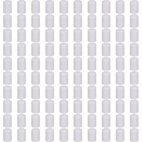100 pièces embouts de tige en plastique technique, étanches, capuchons de protection pour tube et roulement, système de clôture électronique, blanc 21mm (1/5)