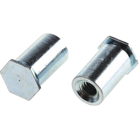 Entretoise auto-sertissable RS PRO Acier Zingué, M4 ( Prix pour Sachet de 50 )
