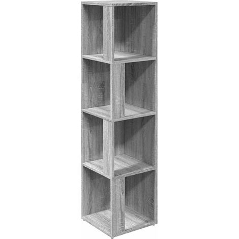 Maison Exclusive - Mueble esquina madera contrachapada gris Sonom (1/5)