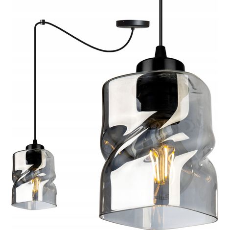 MODERNE SPINNE HÄNGELAMPE GLAS KRONLEUCHTER (1/5)