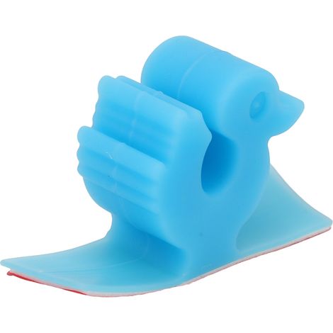 Enrouleur de câble pour instruments de salon de beauté, fixation pour appareils, organiseur et support de câbles, bleu fluorescent auto-adhésif (1/5)